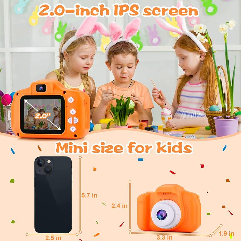 Dual Selfie Kids Camera - Mini Video Recorder for Boys and Girls PROGRACE