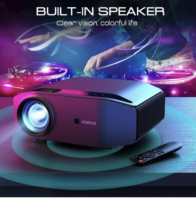 Full HD 1080P Dolby Built-in Speaker Home Theater Projector Audio Digital Game Screen Adjustable Electronic Equipment