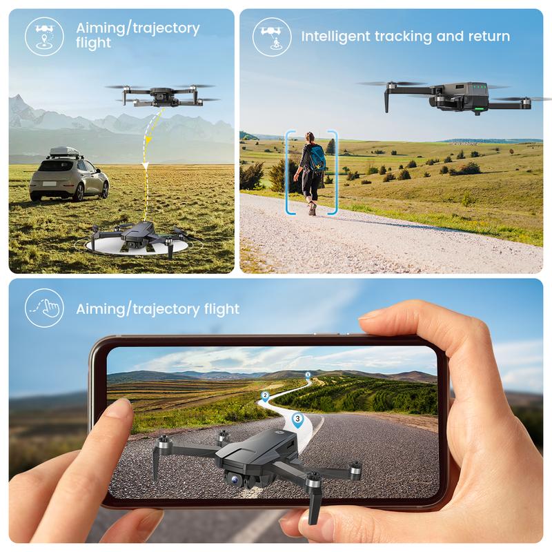 Holy Stone HS720S GPS Drone With 4K HD Camera Brushless Motor, 5G WiFi Transmission, Smart Return Home, Professional Foldable Accessories Remote