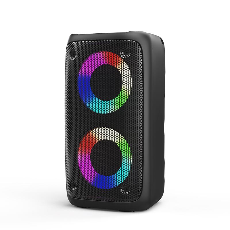 Portable Wireless Karaoke Speaker with Microphone, Stereo Sound Subwoofer, KTV Speaker, with RGB Colorful LED Lights, Karaoke Machine Sound System for Outdoor Sports Travel, Audio Device.