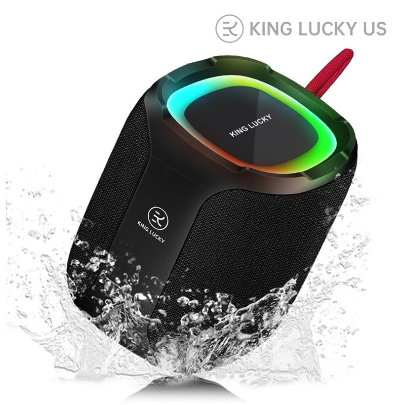 Kinglucky K50 A must-have portable wireless Bluetooth  waterproof speaker for holidays, IPX7 waterproof rating, long battery life, and high-power 3D stereo sound. Ideal for outdoor activities, gatherings, and travel, it also makes an excellent gift.