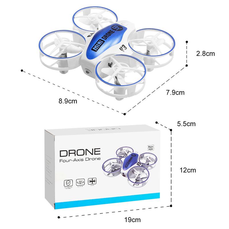 X11 RC Drone LED Mini Drone 3D Flips 3 Speeds RC Quadcopter Helicopter 4 Batteries RC Drone Accessories Cameras Protection