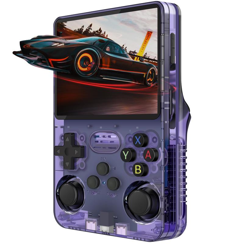 Game Console Mini Retro R36s Portable Handheld | Supports 15,000+ Games | OS Terbaru | Sistem Linux Open Source dengan Layar IPS 3,5 Inci | Perangkat Gaming dan Hiburan Portabel | Termasuk 64GB TF Card (64GB)