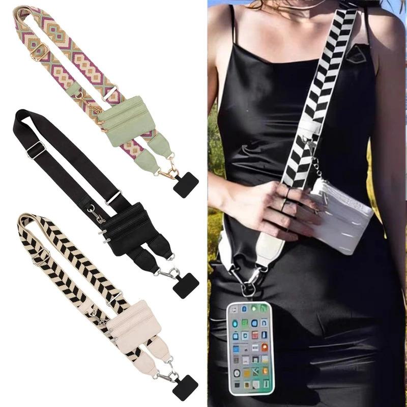 Adjustable Long Mobile Phone Lanyard Crossbody With Wallet Phone Anti-lost Lanyard Replacement Shoulder Bag Straps Accessories Adjustable Phone