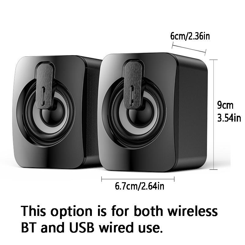 Portable USB Powered Speaker, Stereo Multimedia Speaker, Audio Music Sound Box for Desktop Computer Laptop, Spring Season Gifts