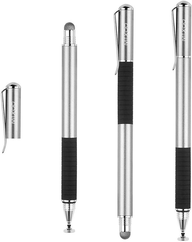 Stylus Pens for Touch Screens - Disc & Fiber Tip 2 in 1 High Sensitivity Universal Stylus for iPad, iPhone, Tablets and Other Capacitive Touch Screens