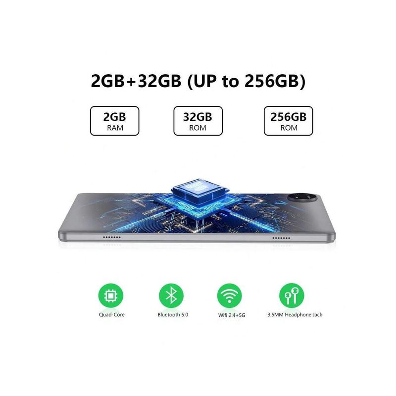 Tablet 10 Inch Android Tablets, Android 13 Tablet, 2GB RAM Quad Core Processor 32GB Storage Tablet Computer, GPS, FM, GMS Certification, IPS HD Screen, 6000mAh Long Battery Life Blue 182   5,000 Tablet 10 Inch Android Tablets, Android 13 Ta