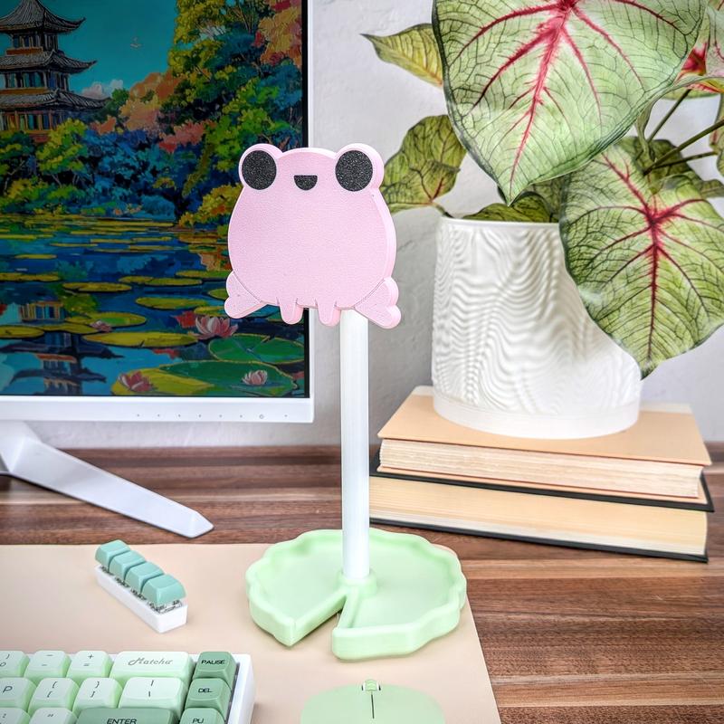 Frog Headphone Stand, Cute Headset Holder, Wall Mountable Headset Hanger, Headphone Stand Cute, Kawaii Desk Accessories, Kawaii Gaming Setup