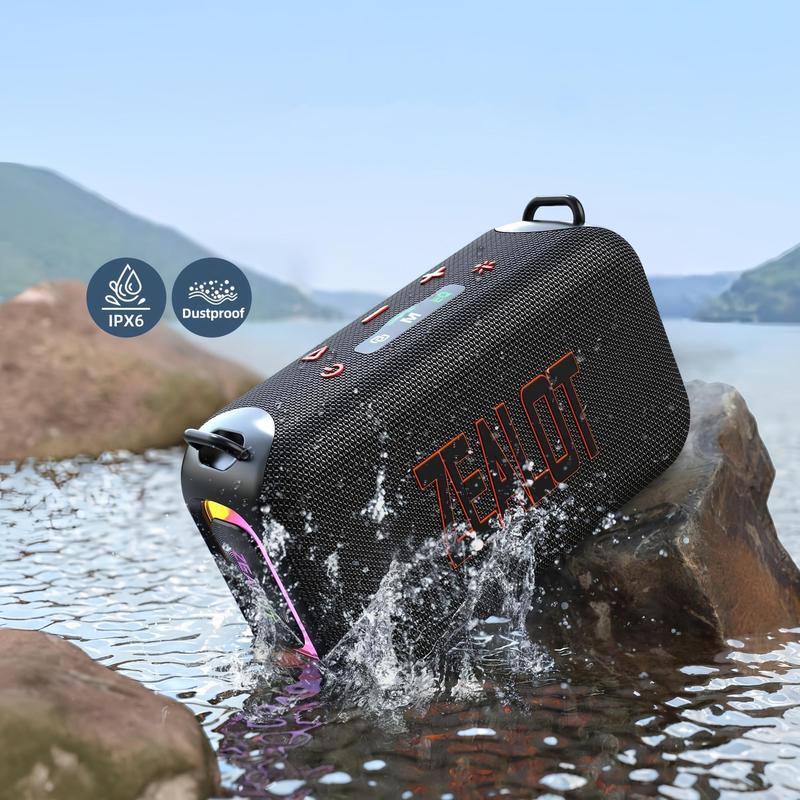 ZEALOT S85 Wireless Speaker, USB Rechargeable Bluetooth-compatible Speaker with Loud Audio, Waterproof Speaker for Outdoor, Party, Camping, Hiking