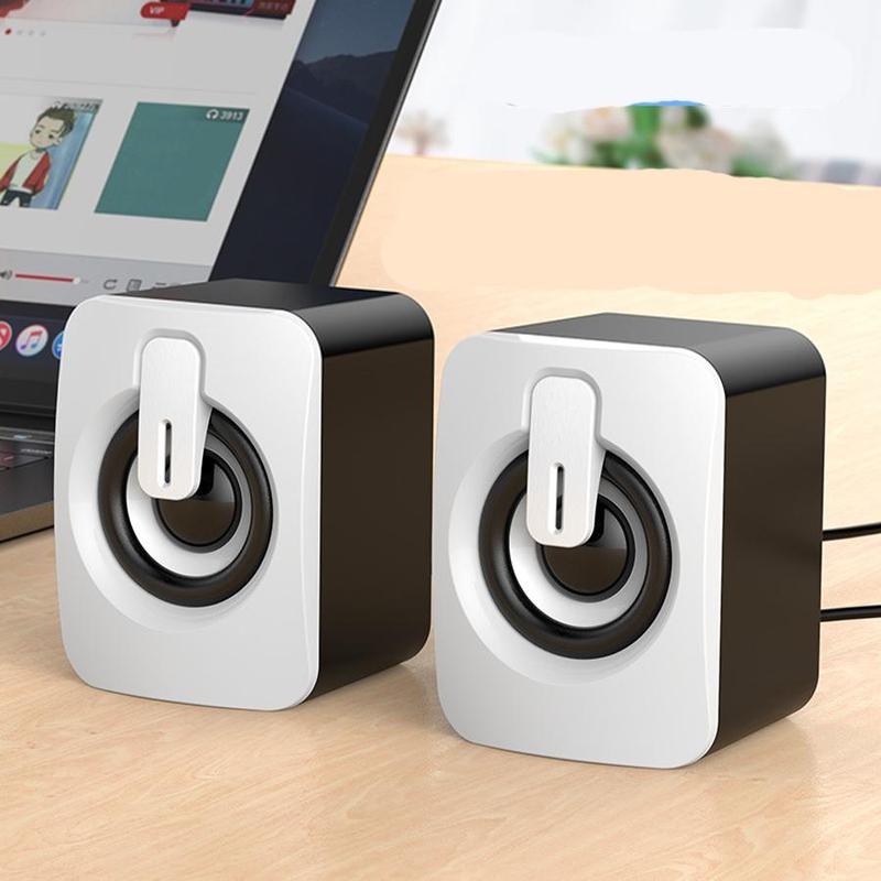 Portable USB Powered Speaker, Stereo Multimedia Speaker, Audio Music Sound Box for Desktop Computer Laptop, Spring Season Gifts