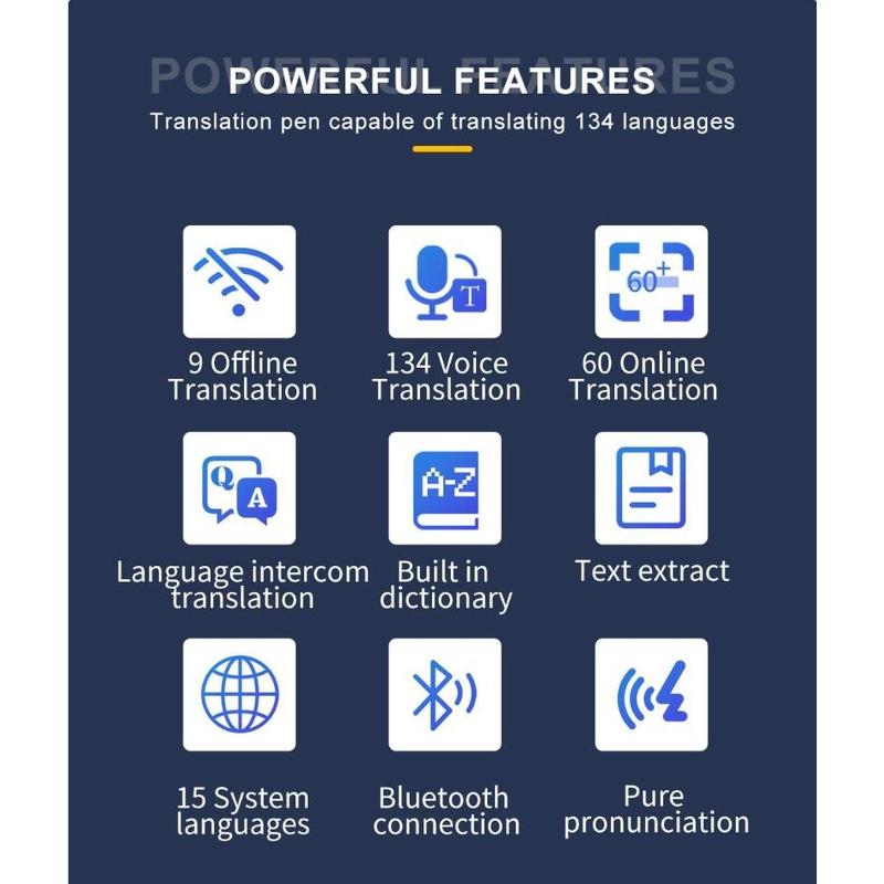 Christmas Gift, Upgraded screen,Translation Pen with Wifi,Versatile Translation Quick Check, Professional Translation Comparable To Professional Level 8 Translation Pen,134 Languages Two-way Intercom, Online Scanning Supports 60 Languages,large screen