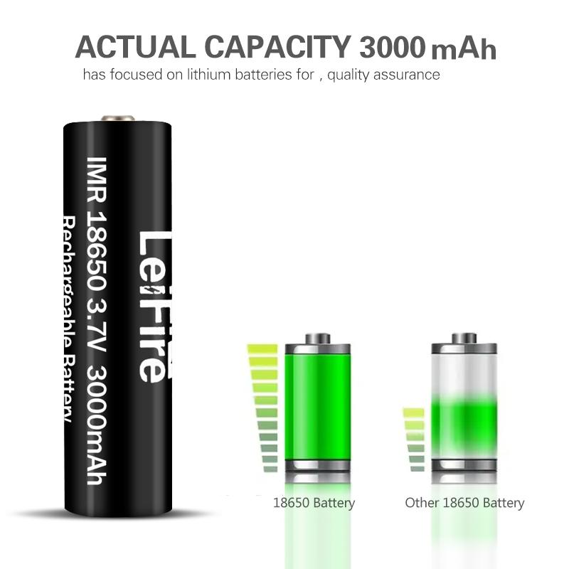 8 PCS Original 18650 battery Pointed battery Adaptive LED flashlight 3000 mAh Rechargeable battery 18650 lithium battery adaptation 3.7V Suitable for flashlight Battery electric fan radio