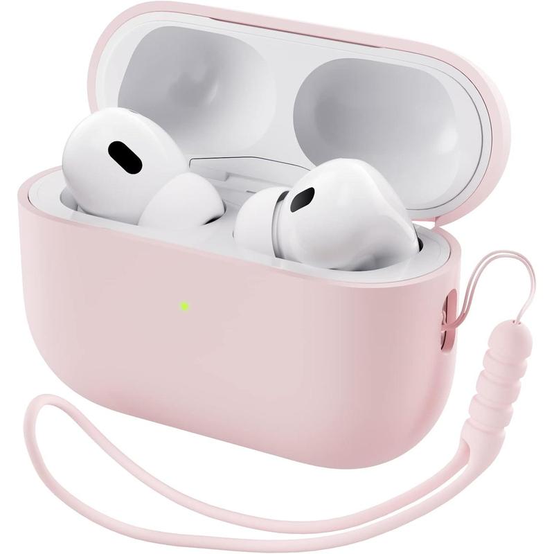 Compatible with AirPods Pro 2 Case 2022, Full Protective Soft Silicone for AirPods Pro 2nd Generation Case, Front LED Visible Skin Cover