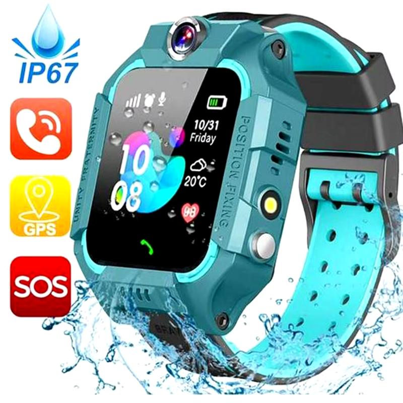 Kids Smart Watch Sos Phone Watch Ip67 Waterproof Remote Photo Voice Chat Smartwatch Compatible For IOS Android