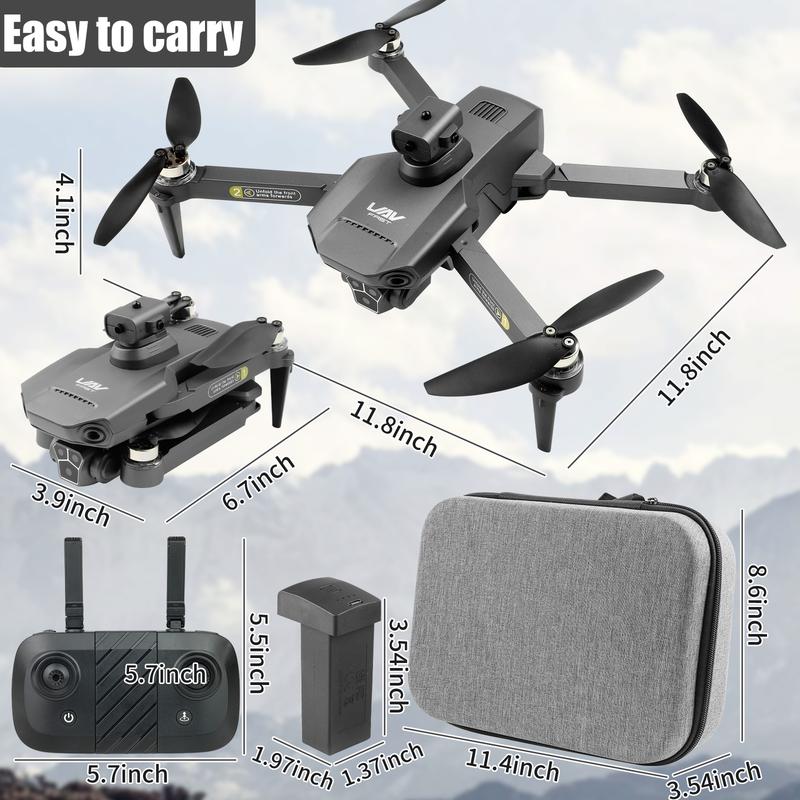 Drones with 4k camera for Adults Kids RC Quadcopter 5GHz WiFi Transmission  90° Electric Adjustable Lens 50x Zoom