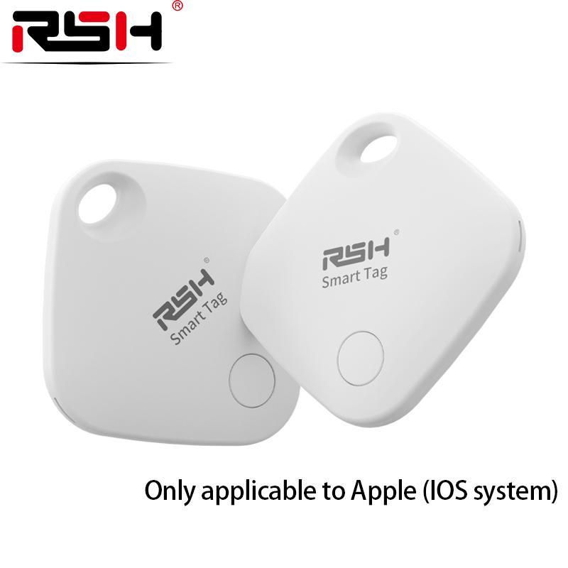 RSH Waterproof GPS Tracker, 2 Counts Mini Anti-lost GPS Tracker, Portable GPS Locator for iOS, Android, Pet, Elderly, Compatible with Apple Find My