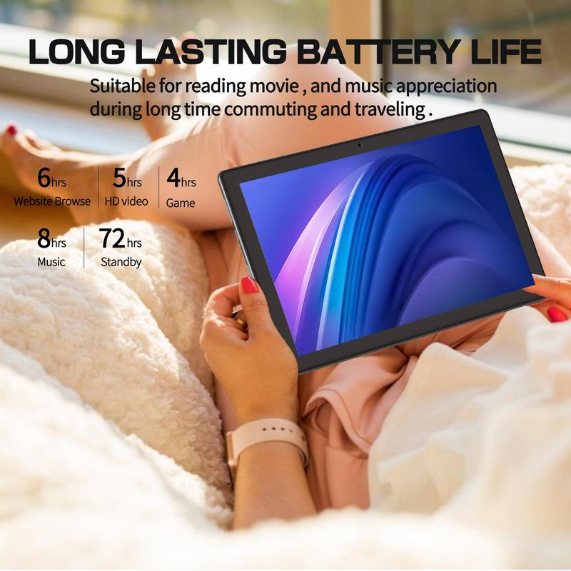 Quad-core Tablet,10.1 Inch Android 3g Ram 64g Large Storage Ips Large Screen Entertainment Office Dual-channel Speaker