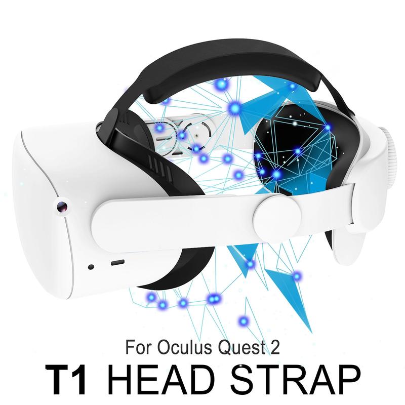 Adjustable Head Strap for Quest 2, 1 Count Comfortable Breathable VR Head Strap, VR Headset Wearable Devices Accessories, Gaming Accessories for PC, Console Accessories, Summer Essentials, Back to School Gifts