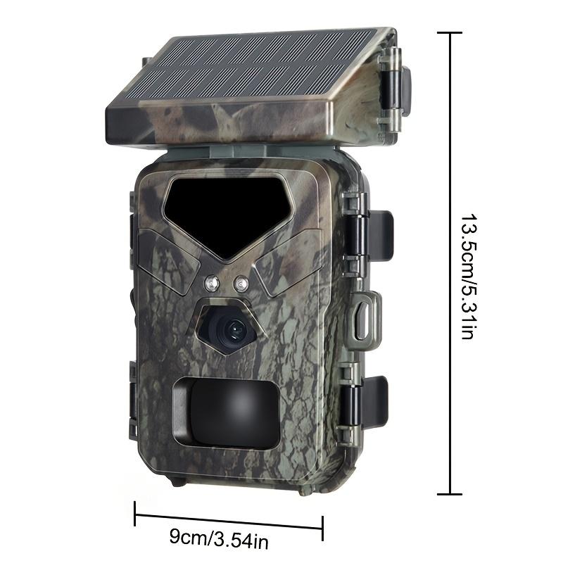 Trail Camera With Solar Panel, 24MP 1080P Hunting Camera 0.45s With 32G Memory Card&Card -Reader-Solar Infrared Night Vision Camera - IP 65Waterproof And Dustproof, ABS Material, Wall &Tree-mountedd, Ideal For Hunting And Fishing, Wildlife