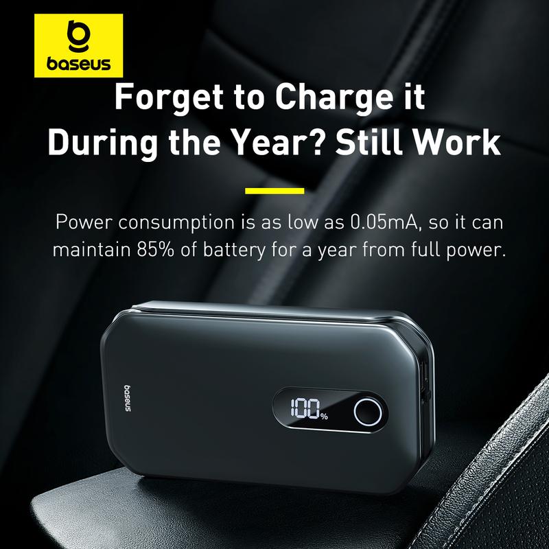 Baseus car battery Jump Starter portable jump power Battery 1000A xmas gift Phone Smartphone