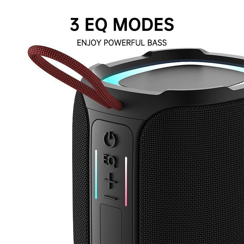 Kinglucky K50 A must-have portable wireless Bluetooth  waterproof speaker for holidays, IPX7 waterproof rating, long battery life, and high-power 3D stereo sound. Ideal for outdoor activities, gatherings, and travel, it also makes an excellent gift.