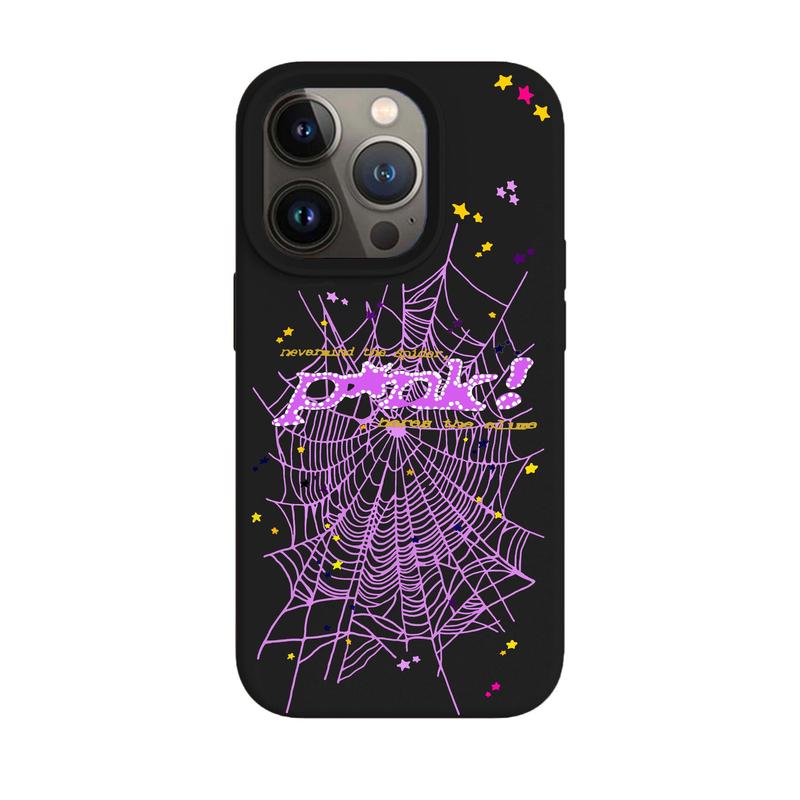 Spider Punk Style Phone Case - Punk Street Style Hip Hop Cover for iPhone 15 Pro Max, 14, 13, 12, 11, Xr, X, 8 - Protect Your iPhone in Style with Our Stylish Tough Phone Case!