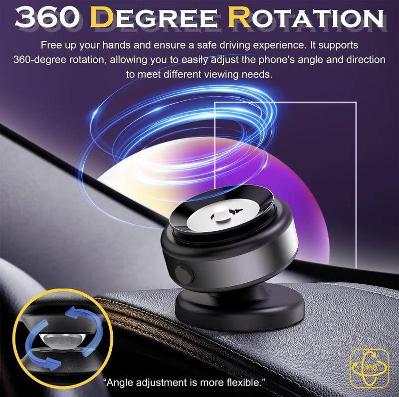 360° Rotatable Car Magnetic Phone Holder,360magnetic Phone Holder, Electric Vacuum Magnetic Car Phone Mount, 360° Rotating Magnetic Phone Holder, Magnetic Suction Phone Mount