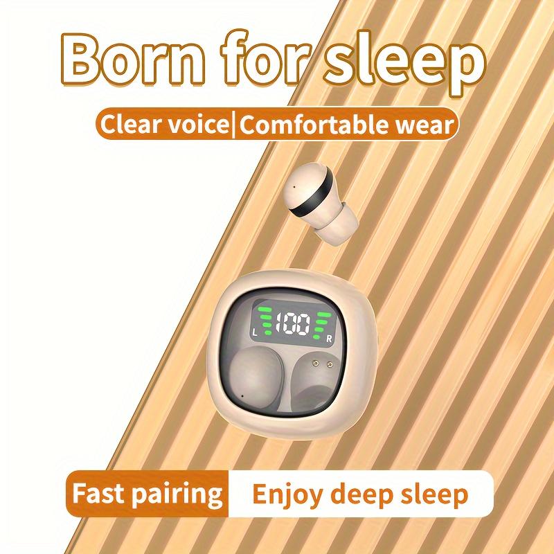 Invisible Sleep Headset, Noise-Reduction Ear Plugs for Sleep, Wireless Headset with Micmini Earbuds, Suitable for Small Ears Micro Hidden Headphones, Suitable for Women and Men to Work