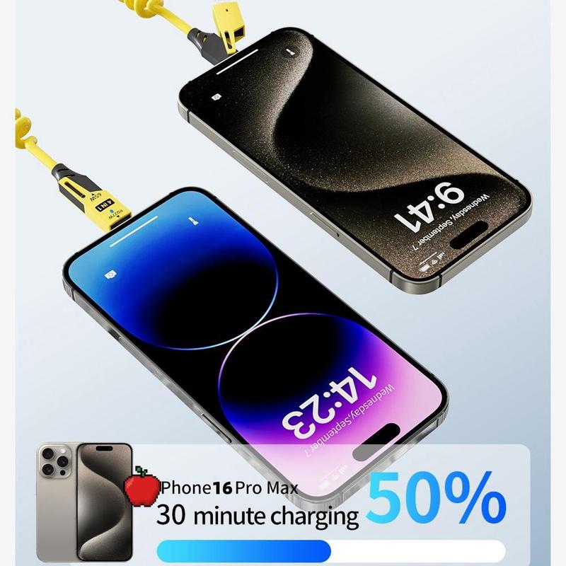 4 In 1 Multifunctional Phone Charging Cable, 65W PD 27W Fast Charging Data Cable Compatible with iPhone, Android, MacBook, iPad