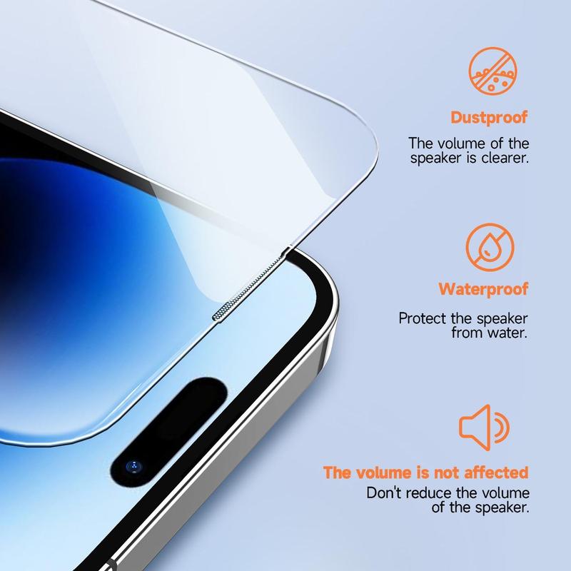 Magicjohn Privacy Screen Protector for iPhone 16 Series Samsung Google, Tempered Glass Shockproof Phone Protective Film, Fingerprint Proof Phone Screen Protector, rotective Phone Accessories, Back to School Gifts, Fall Phone Accessories, Stocking Fillers