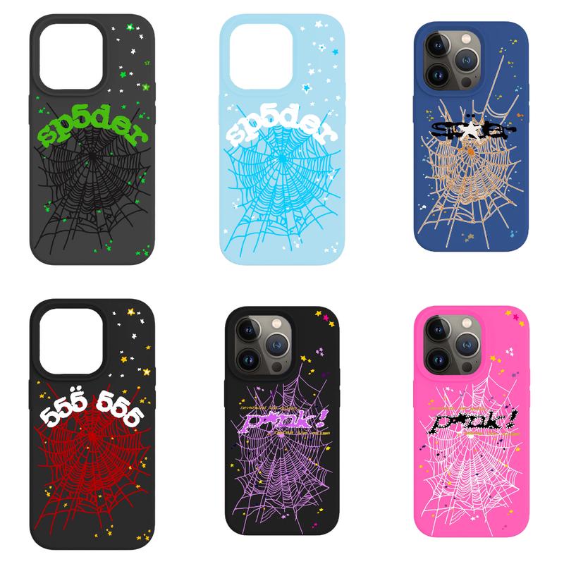 Spider Punk Style Phone Case - Punk Street Style Hip Hop Cover for iPhone 15 Pro Max, 14, 13, 12, 11, Xr, X, 8 - Protect Your iPhone in Style with Our Stylish Tough Phone Case!