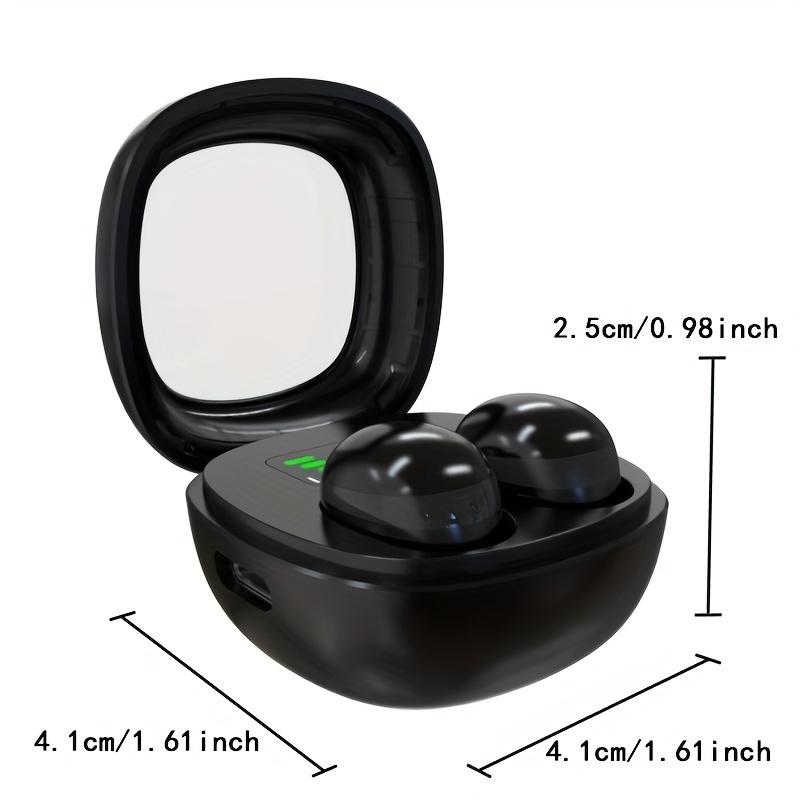 Invisible Sleep Headset, Noise-Reduction Ear Plugs for Sleep, Wireless Headset with Micmini Earbuds, Suitable for Small Ears Micro Hidden Headphones, Suitable for Women and Men to Work