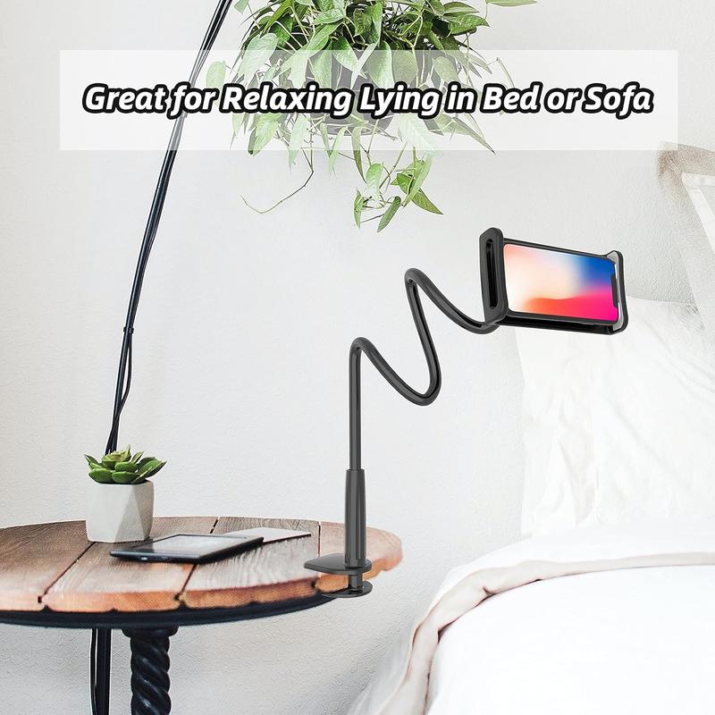 Gooseneck phone stand, ipad stand Bed and tablet stand, flexible adjustable stand, kitchen and office stand