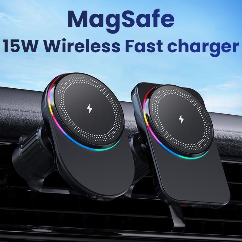 15W Car Air Outlet Magnetic Wireless Charger, Multipurpose Car Navigation Bracket Charger, Universal Car Charger for iPhone 16 15 14 13 12 Series