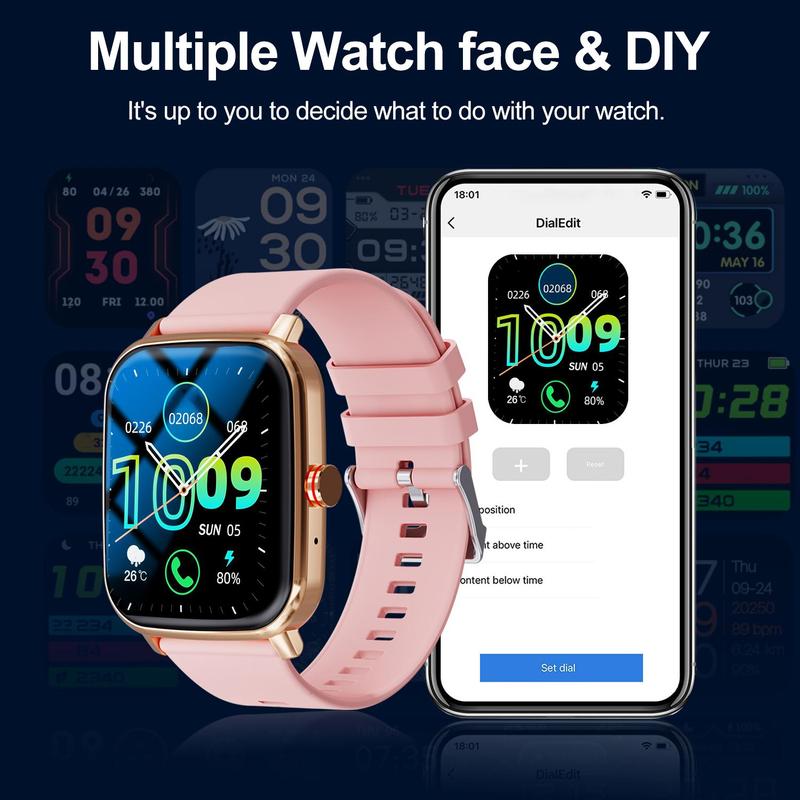 Multifunctional Smart Watch, Fashion Digital Watch, Wireless Calling dialing, Sports Watch for Women & Men