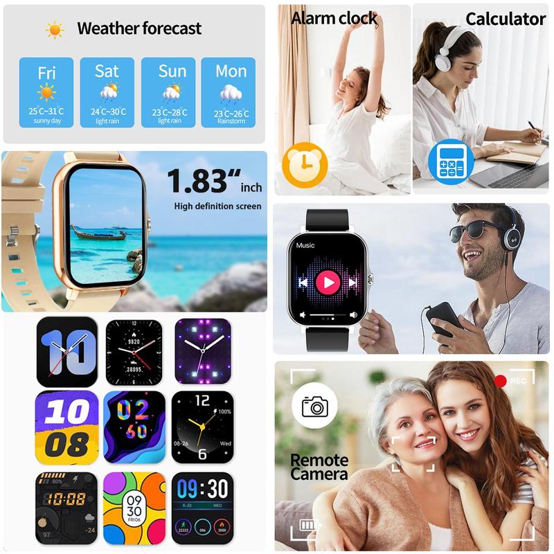 Multifunctional Smart Watch, Fashion Digital Watch with Multiple Sports Modes, Sports Watch for Women & Men