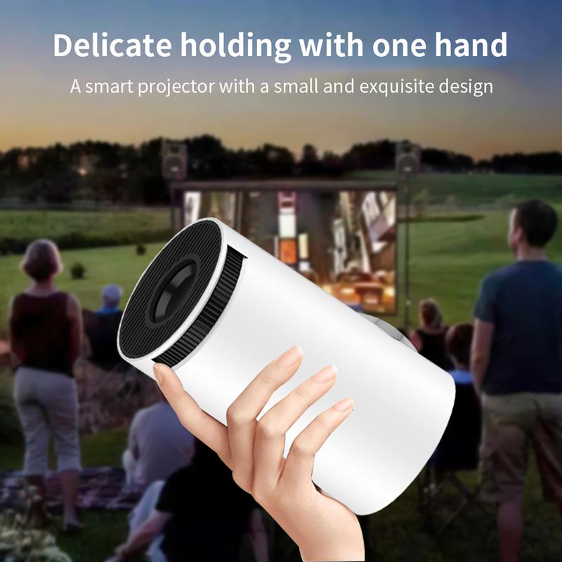 Salange Smart Protable Projector HY300 Android 11 Native 720P Support 4K Mini Projetor Dual Wifi6 BT5.2 Home Cinema Sound Speaker Outdoor Projetor