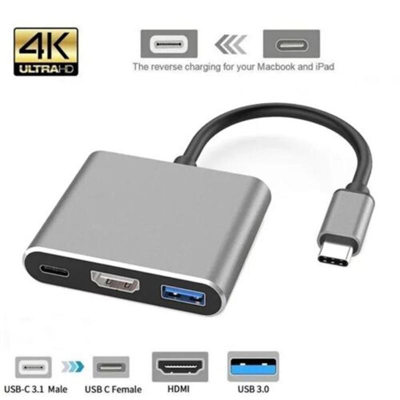 USB Type C to HDMI HDTV TV Cable Adapter Converter Hub for Macbook Android Phone