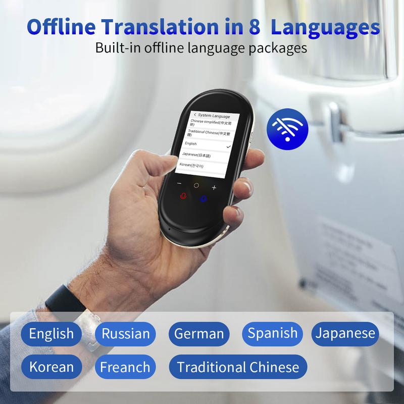 Vormor T8 Vormor Language Translator Device HD Touch Audio