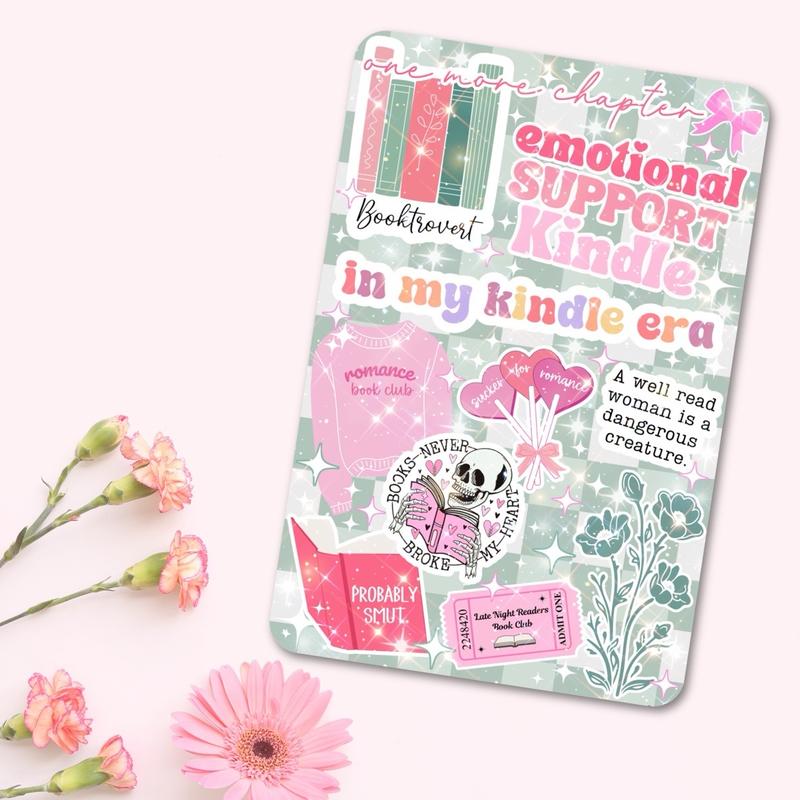 Cute Cardstock Case Insert for Kindle Paperwhite Basic Scribe | Smutty Book Lover Gift | Bookish Stickers for E-Reader | Booktok Cover Insert | Romance Books | Smut Reader | Spicy Stickers for Agave Green Kindle Device Smartphone | Choose Your Kindle Size