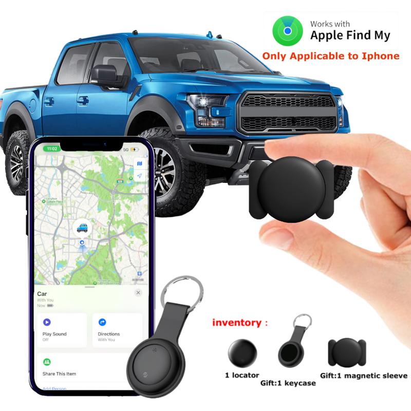 Gps para auto,GPS Tracker for Car,Motorcycle or Bicycle,Mini GPS Trackers Device with Weatherproof Magnetic Case-Works with Apple Find My (iOS Only)