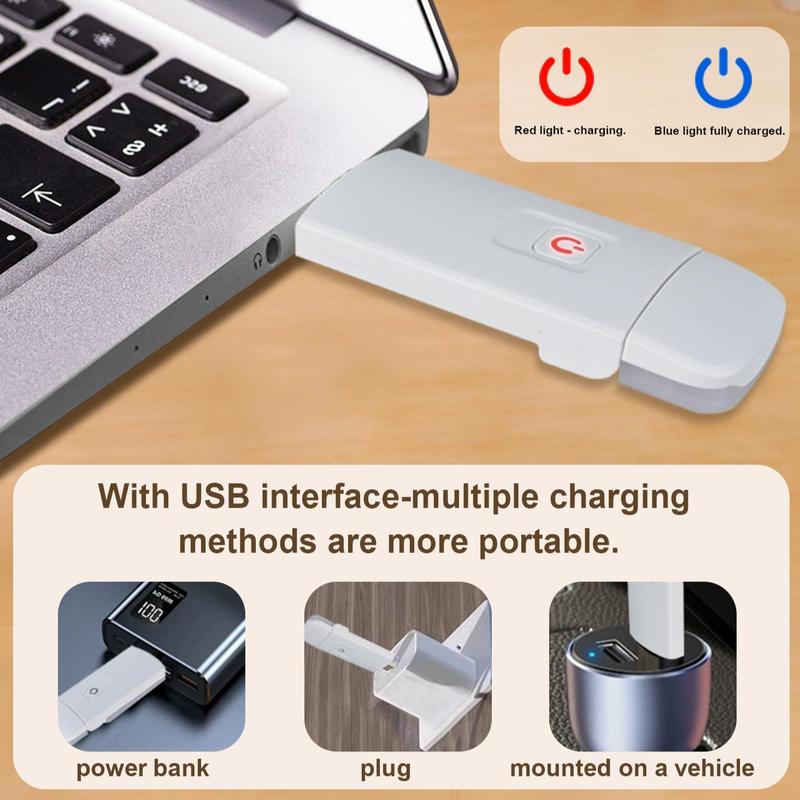 USB Rechargeable Book Light, Portable Clip-on Reading Light, Eye Protective Night Light, Portable Light Clip for Reading, Bedroom, Study Room, Office