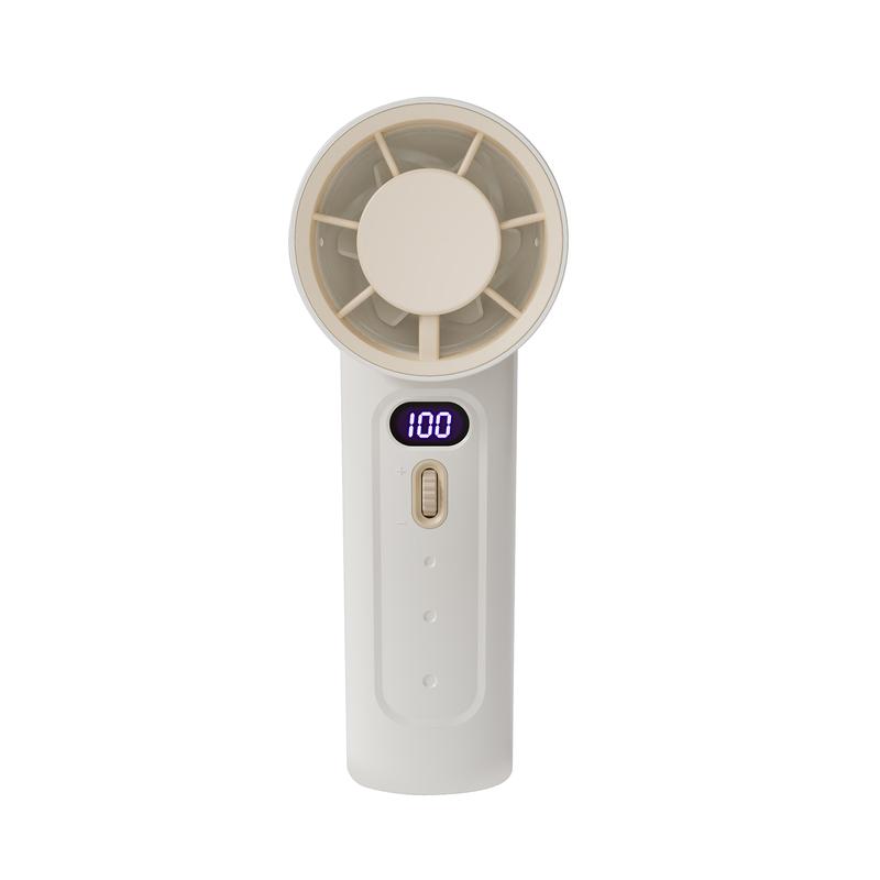 High speed Portable Handheld Fan: Speed Adjustable (1-100) Mini Fan with Digital Display and 4000mAh Rechargeable Battery