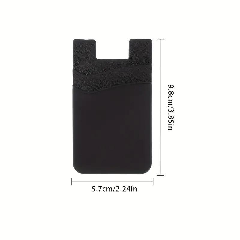 Silicone Phone Card Holder, Mobile Phone Back Card Bag, Multifunctional Self-adhesive Phone Pocket, Mobile Phone Parts