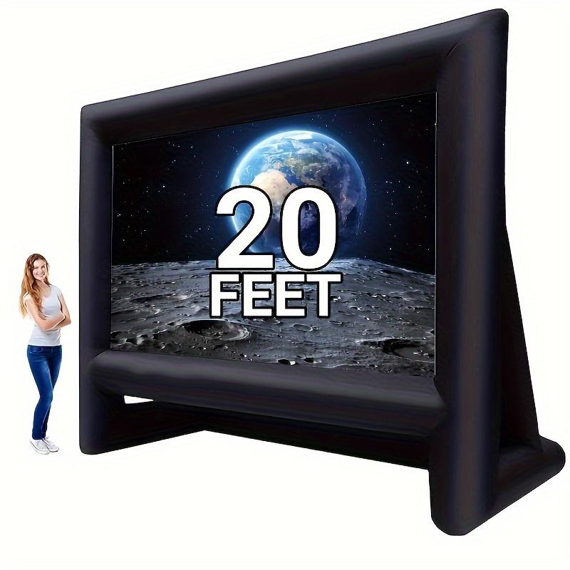 20 ft Outdoor Inflatable Projector Screen - Supports Front and Rear Projection - Includes Inflation Air Blower Storage Bag, Easy Set Up Blow Up Screen for Backyard Movie Night, Theme Parties, Celebrations Audio christmas 2024 ornament