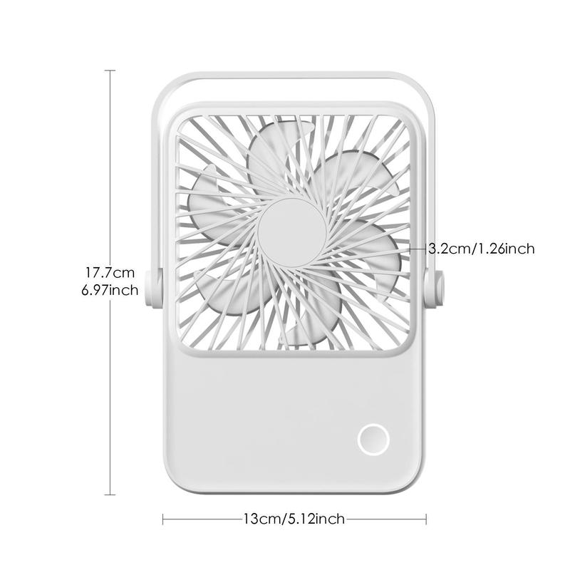 [Free! ship] Cooling Desk Fan 3 Speed Adjustable with 360 Tilt Folding Table Fan USB Rechargeable Desktop Fan, Summer Portable Fan, Strong Wind Small Personal Fan,  USB-C Corded Powered Mini Fan for Office Desktop Bedroom, Household Appliances