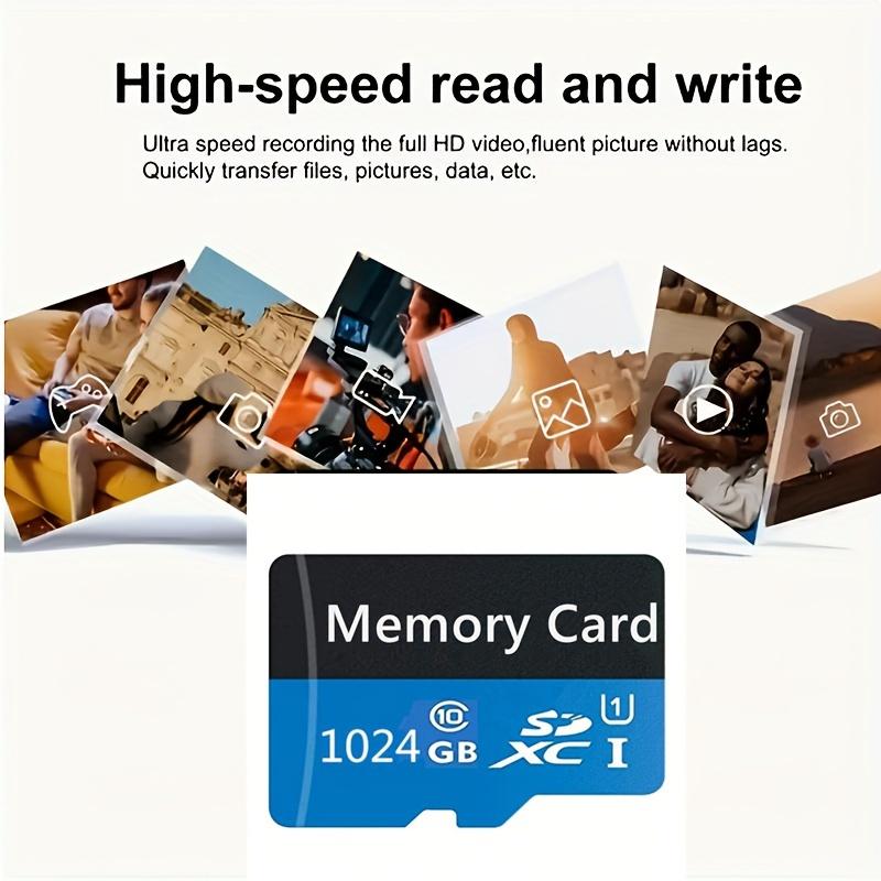 1TB Ultra High Speed Micro SD Card ith Adapter- 1024GB TF  SD Memory Card for Tablets, Cameras, Mobile Phones - Without Battery