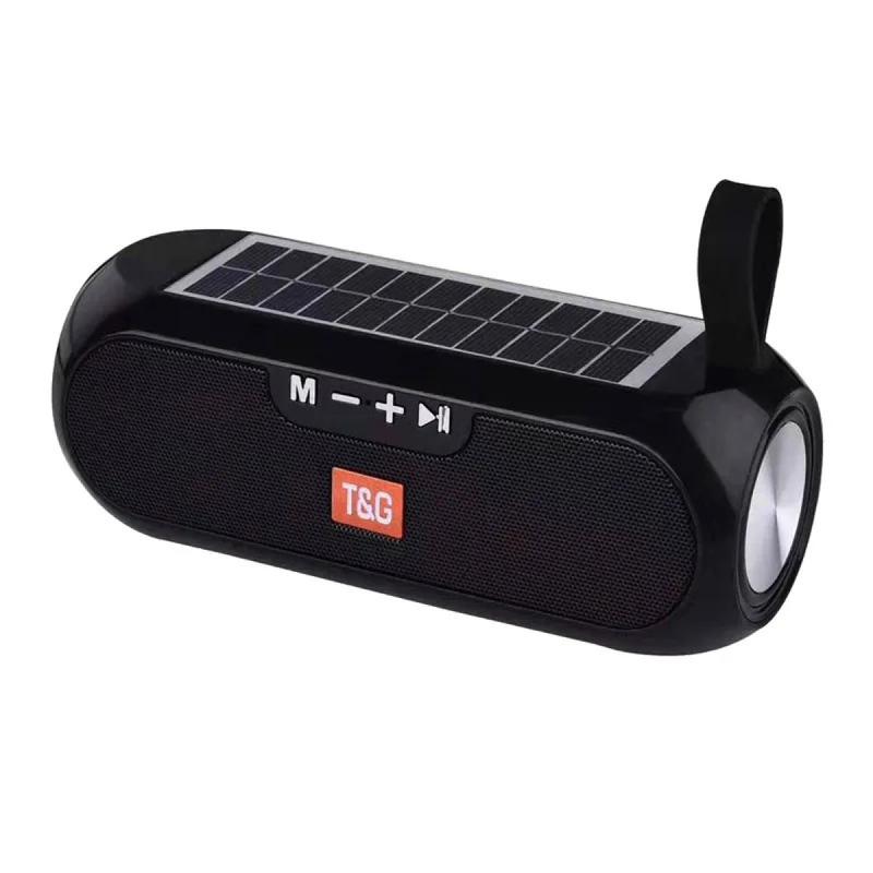 12000mAh Bluetooth Column Speaker Solar Power Bank Portable TWS Hifi Stereo Music Box Wireless Boombox Loudspeaker Outdoor Caixa De Som