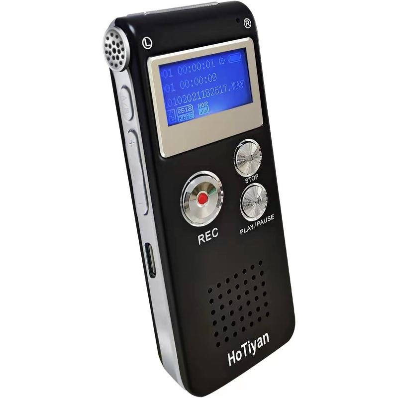 Digital Voice Recorders 8GB Recorder Voice Activated Recorder for Lectures, Meetings, Interviews Recording Device Tape Recorder with Microphone USB Cable, MP3 Player (8GB)