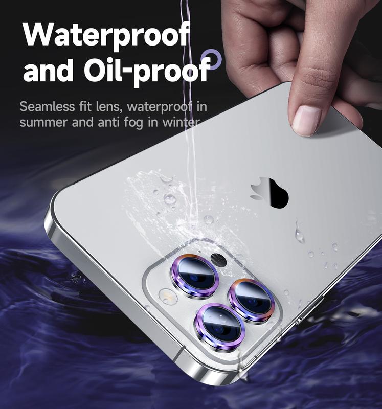 MAGIC JOHN iPhone Camera Lens Protector Ultra-Clear Scratch-Resistant Easy to Install